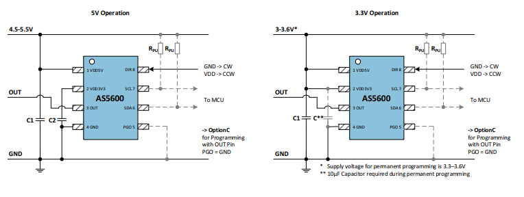AS5600 Wiring AS5600 Wiring