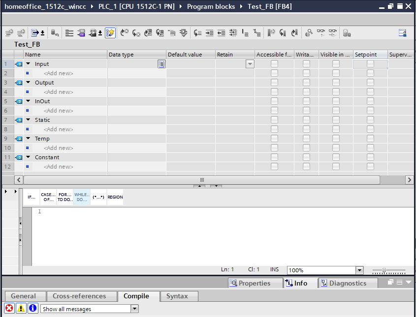 FC / FB variable types FC / FB variable types